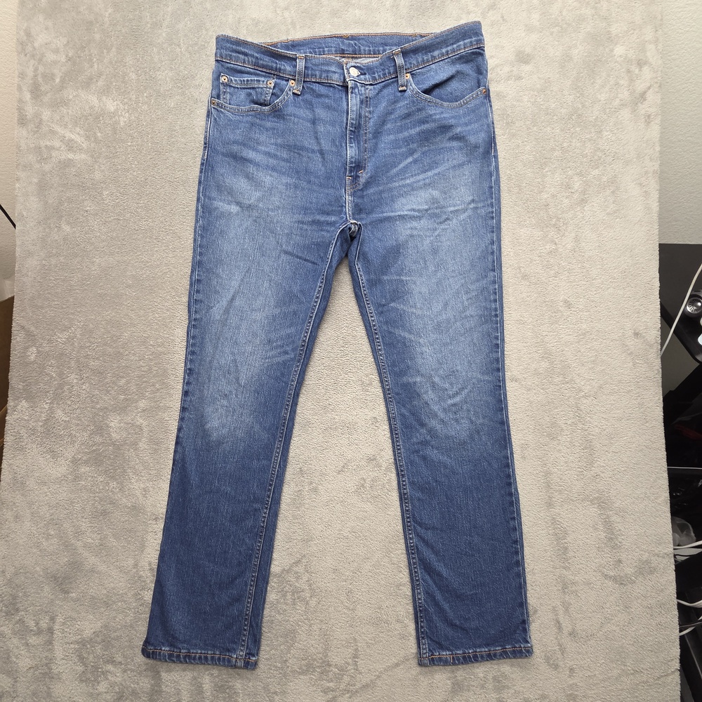 Levi's 511 Jeans Mens Measured 38x31 Medium Wash Slim Tapered Stretch Denim